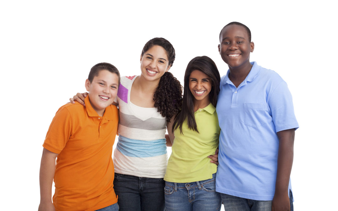 Teenagers Smiling for the Camera