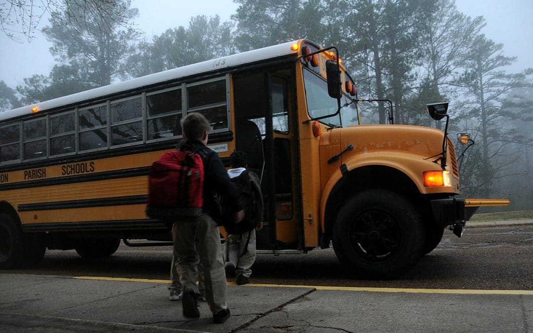 Kids Going into School Bus - Lens on Leading: Notes from Antony